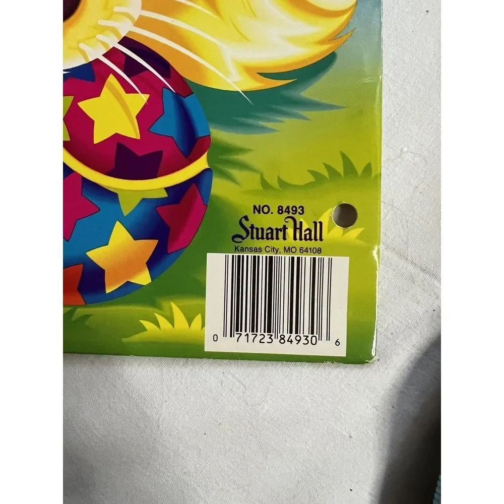 Vintage Lisa Frank‎ Bifold 3 Hole Pocket Folder Golden Lab Puppy With Ball